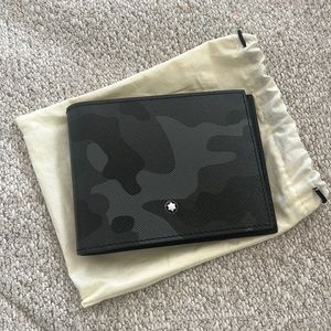 Montblanc Sartorial Camo Print Leather Bi-Fold Wallet